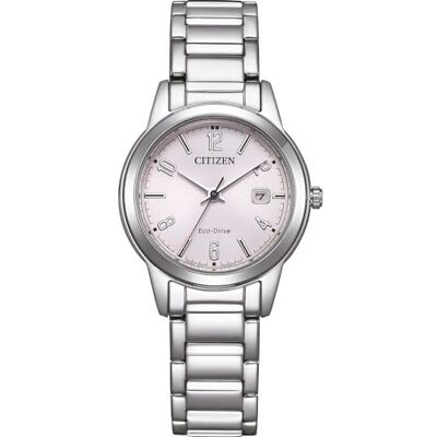 Citizen Orologio analogico al quarzo da donna con cinturino in acciaio inox , Colore: rosa., Bracciale Citizen Orologio analogico al quarzo da donna con cinturino in acciaio inox , Colore: rosa., Bracciale