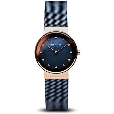 BERING Donna Analogico Quarzo Classic Orologio con Cinturino in Acciaio inossidabile Cinturino e Vetro zaffiro BERING Donna Analogico Quarzo Classic Orologio con Cinturino in Acciaio inossidabile Cinturino e Vetro zaffiro