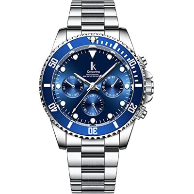 Alienwork IK Orologio Automatico Uomo Donna Classico Cinturino in Metallo Alienwork IK Orologio Automatico Uomo Donna Classico Cinturino in Metallo