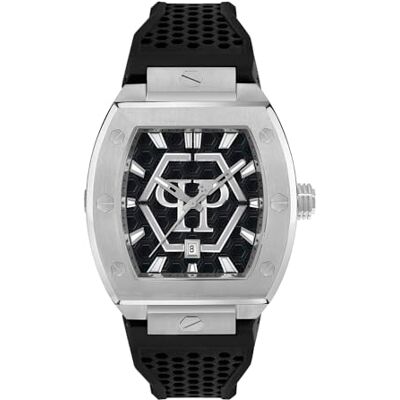 Philipp Plein Orologio Analogico al Quarzo da Uomo con Cinturino in Plastica Philipp Plein Orologio Analogico al Quarzo da Uomo con Cinturino in Plastica