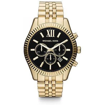 Michael Kors Orologio Lexington per uomo, movimento cronografo al quarzo da 45 mm con cinturino in acciaio inossidabile Michael Kors Orologio Lexington per uomo, movimento cronografo al quarzo da 45 mm con cinturino in acciaio inossidabile