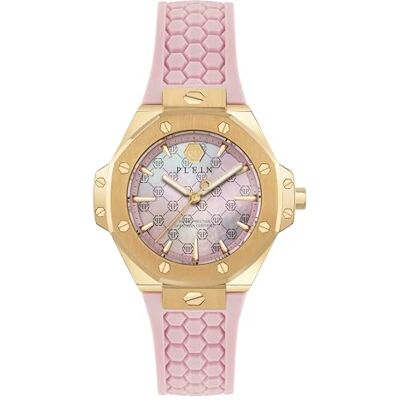Philipp Plein Orologio analogico al quarzo Plein Royal Prestige, Colore: rosa., cinghia Philipp Plein Orologio analogico al quarzo Plein Royal Prestige, Colore: rosa., cinghia