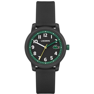 Lacoste Orologio Analogico al Quarzo da Bambini Collezione .12.12 KIDS con Cinturino in Silicone Nero Lacoste Orologio Analogico al Quarzo da Bambini Collezione .12.12 KIDS con Cinturino in Silicone Nero