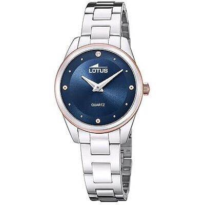 Lotus Orologio Donna Analogico in Acciaio Inossidabile 316l Argentato Movimento al Quarzo, Vetro Minerale ad Alta Resistenza, Impermeabile 5 ATM , Trendy Lotus Orologio Donna Analogico in Acciaio Inossidabile 316l Argentato Movimento al Quarzo, Vetro Minerale ad Alta Resistenza, Impermeabile 5 ATM , Trendy
