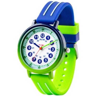 Kiddus Orologio Educativo per Bambini, Orologio da polso Analogico per Bambino e Bambina a partire da 5 Anni, Resistente all'acqua 5ATM, Primo Orologio per l'Infanzia, Regalo Bimbo Apprendimento Kiddus Orologio Educativo per Bambini, Orologio da polso Analogico per Bambino e Bambina a partire da 5 Anni, Resistente all'acqua 5ATM, Primo Orologio per l'Infanzia, Regalo Bimbo Apprendimento