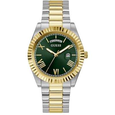 Guess US Orologio analogico da uomo bicolore e verde Guess US Orologio analogico da uomo bicolore e verde