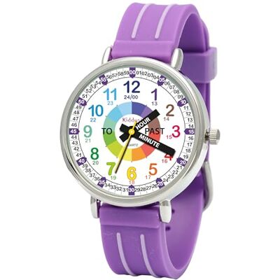 Kiddus Orologio Educativo per Bambino e Bambina dai 5 ai 10 Anni, Impermeabile 5ATM, Orologio Analogico Didattico per Imparare l'Ora, Movimento Giapponese Kiddus Orologio Educativo per Bambino e Bambina dai 5 ai 10 Anni, Impermeabile 5ATM, Orologio Analogico Didattico per Imparare l'Ora, Movimento Giapponese