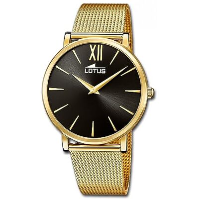 Lotus Orologio Donna Analogico in Acciaio Inossidabile 316l Dorato Movimento al Quarzo, Orologi Donna, Vetro Minerale ad Alta Resistenza Lotus Orologio Donna Analogico in Acciaio Inossidabile 316l Dorato Movimento al Quarzo, Orologi Donna, Vetro Minerale ad Alta Resistenza