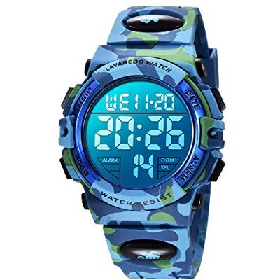 BEN NEVIS Orologio da Polso Orologi Sport per Bambini Digitale Multifunzione Impermeabile LED Luce Allarme Calendario Data con Cinturino in Silicone BEN NEVIS Orologio da Polso Orologi Sport per Bambini Digitale Multifunzione Impermeabile LED Luce Allarme Calendario Data con Cinturino in Silicone