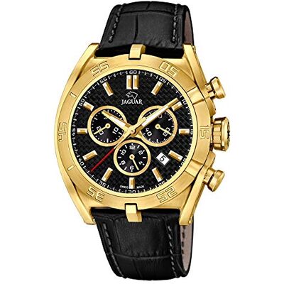 JAGUAR Orologio modello della collezione Executive, cassa 45,8 mm, cinturino in pelle nera da uomo JAGUAR Orologio modello della collezione Executive, cassa 45,8 mm, cinturino in pelle nera da uomo
