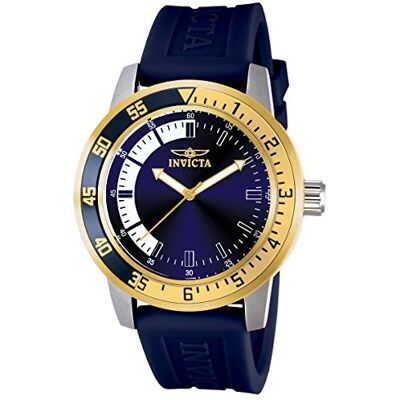 Invicta Specialty Orologio da Uomo in acciaio inossidabile con movimento Quarzo 45mm, Blu/Oro Invicta Specialty Orologio da Uomo in acciaio inossidabile con movimento Quarzo 45mm, Blu/Oro
