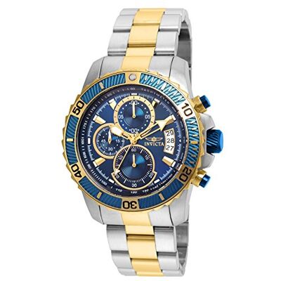 Invicta Pro Diver SCUBA Orologio da Uomo in Acciaio Inossidabile con Movimento al Quarzo 45 mm, Blu/Bicolore Invicta Pro Diver SCUBA Orologio da Uomo in Acciaio Inossidabile con Movimento al Quarzo 45 mm, Blu/Bicolore