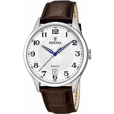 Festina Orologio Uomo Analogico in Pelle Movimento al Quarzo Calendario Vetro Minerale ad Alta Resistenza Impermeabile 5 ATM Elegante e Classico F20426 Festina Orologio Uomo Analogico in Pelle Movimento al Quarzo Calendario Vetro Minerale ad Alta Resistenza Impermeabile 5 ATM Elegante e Classico F20426