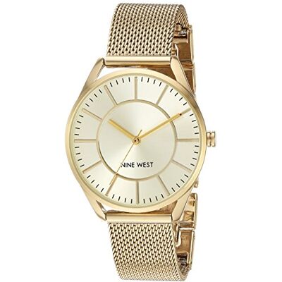 Nine West Orologio con bracciale in rete da donna, Nine West Orologio con bracciale in rete da donna,