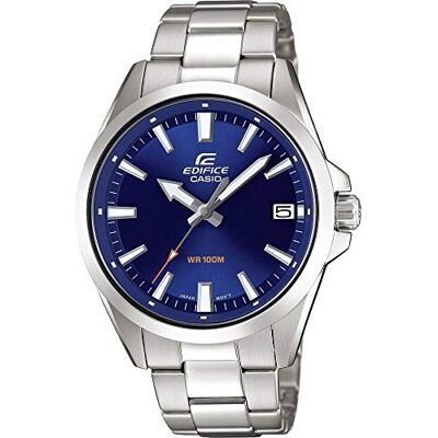 Casio EDIFICE Orologio, Robusta Cassa, 10 BAR, Uomo con Cinturino in Acciaio Inox Casio EDIFICE Orologio, Robusta Cassa, 10 BAR, Uomo con Cinturino in Acciaio Inox