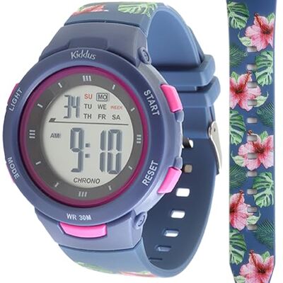 Kiddus Orologio Digitale Bambine e Bambini. Con Cronometro, Calendario, Sveglia, Luce. Resistente All’acqua. Da Polso, Sportivo. LED Luminoso di Notte. Età dai 3 ai 12 Anni Kiddus Orologio Digitale Bambine e Bambini. Con Cronometro, Calendario, Sveglia, Luce. Resistente All’acqua. Da Polso, Sportivo. LED Luminoso di Notte. Età dai 3 ai 12 Anni