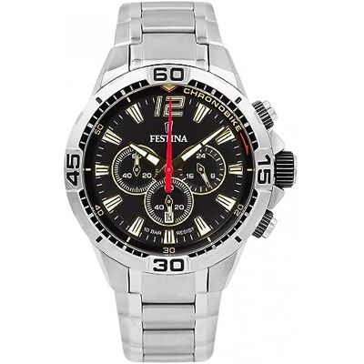 Festina 2020 CHRONO BIKE Watch with Stainless Steel Bracelet Festina 2020 CHRONO BIKE Watch with Stainless Steel Bracelet