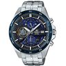 Casio EDIFICE Orologio, Robusta Cassa, 10 BAR, Azzurro/Nero, Uomo con Cinturino in Acciaio Inox