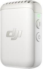 DJI Trasmettitore Mic 2 (Bianco perlato), microfono wireless con eliminazione intelligente del rumore, registrazione interna di 14 ore, batteria da 6 ore, attacco magnetico, microfono bluetooth, Vlog