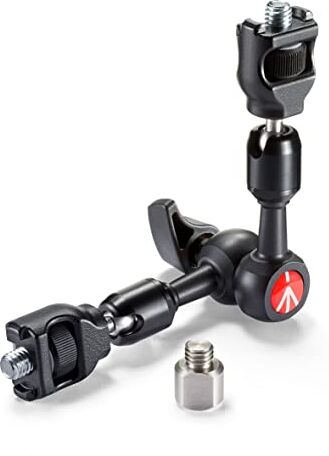 Manfrotto 244MICRO-AR Braccetto con Base con Antirotazione, Nero