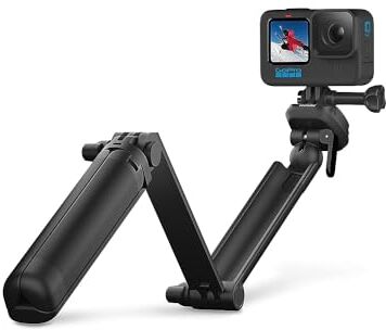 GoPro 3-Way 2.0 (Treppiedi/Impugnatura/Braccio) Accessorio ufficiale , Nero