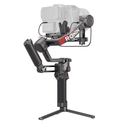 DJI RS 4 Pro Combo, stabilizzatore per fotocamere cinematografiche e DSLR Canon/Sony/Panasonic/Nikon/Fujifilm, riprese verticali native, carichi di 4,5 kg, trasmettitore di immagini e motore Focus Pro