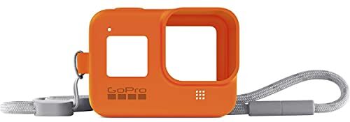 GoPro Hyper Orange Guaina + Cordino per Hero8 Black (Accessorio  Ufficiale) Arancia