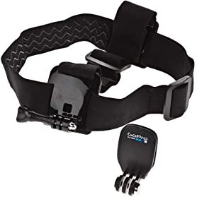 GoPro Headstrap+ Quickclip Fissaggio su Cappelli o Oggetti, Nero/Antracite, (ACHOM-001)