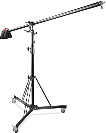 walimex pro Boom Rolling Stand con contrappeso, nero