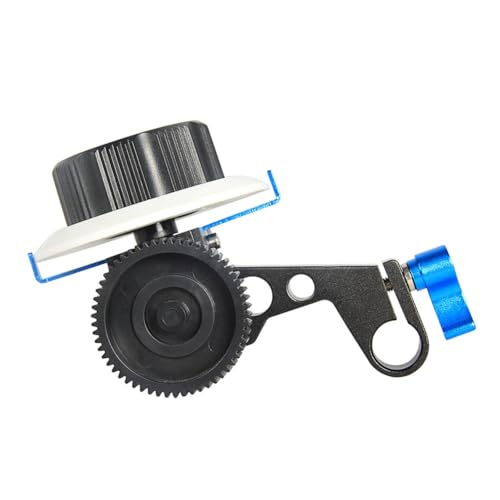 Jisapmzu Mini Follow Focus con corona dentata e dispositivo a sgancio rapido, adatto per fotocamere DSLR