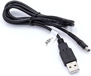 vhbw Cavo di ricarica USB compatibile con Canon Legria HF M506, HF M52, HF M56, HF R20, HF R200, HF R205, HF R206, HF R21, HF R26, HF R27, HF R28