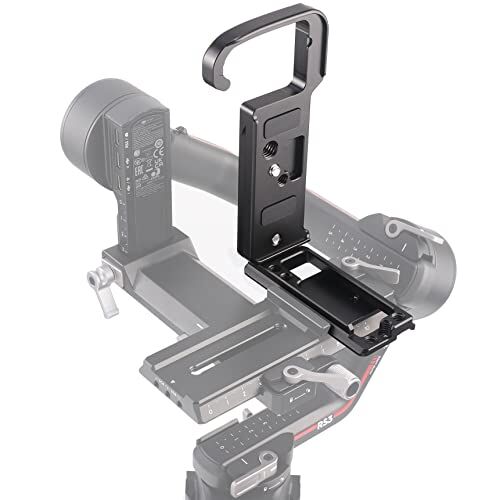 Hersmay Extendable Vertical Shoot Piastra a sgancio rapido L Bracket Plate L Angolo per fotocamera Sony A7IV A7SIII Compatibile con DJI Ronin RS2 RSC2 RS3 Pro Gimbal Arca