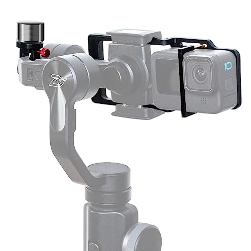 Enzemit Handheld Gimbal Adattatore Interruttore Piastra di Montaggio con Gimbal Contrappeso 86g per GoPro 11 10 9 Nero Camera Stabilizzatore Adattatore Clip per Go Pro 11 10 9 8 Accessori Della Macchina