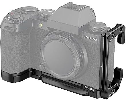 SMALLRIG X-S20 L Bracket per FUJIFILM X-S20, Piastra a L in Lega di Alluminio, Piastra di Base e Piastra Laterale per Arca-Swiss, per il Passaggio Rapido Tra Riprese Orizzontali e Verticali 4231