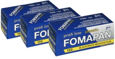 Foma pan Classic 100 ISO Pellicola Bianco e Nero 120 rotolo 3 pellicole