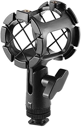 SMALLRIG Microfono Shock Mount con Adattatore Slitta a Freddo per La Macchina Fotografica del Pattino Freddo e Boompoles 1859