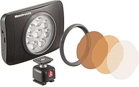 Manfrotto MLUMIEMU-BK Luce LED, 8 Lumimuse