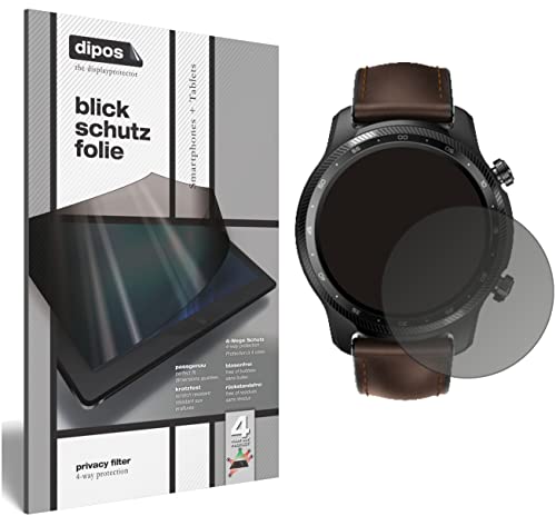 dipos I Protezione Vista Compatibile con TicWatch PRO X Pellicola Prottetiva Privacy 4 Modi