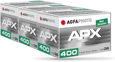 AgfaPhoto APX 400-36 Tre Pack Nero/Bianco film per foto