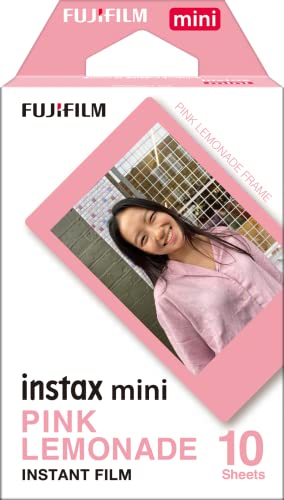 Fujifilm instax mini Film Pellicola Istantanea per Fotocamere Pink Lemonade, Formato 46x62 mm, Confezione da 10 Foto