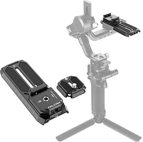 PICTRON FALCAM F38 Piastra a sgancio rapido DJI con Arca-Swiss per DJI RS 2/RSC2, compatibile con il supporto dell'obiettivo originale