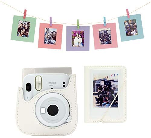 Fujifilm instax 70100147883 Kit accessori per fotocamera instax mini 11, colore: Bianco ghiaccio