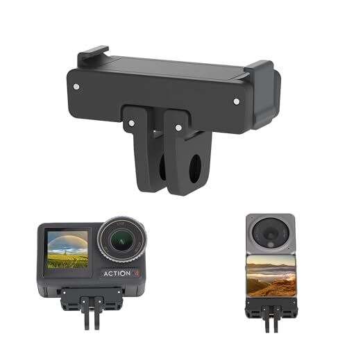 Fututech 1/4 Adattatore Magnetico per DJI Azione 4 3 2 Staffa di Montaggio in Alluminio per Action Camera Connettore Accessori di Collegamento