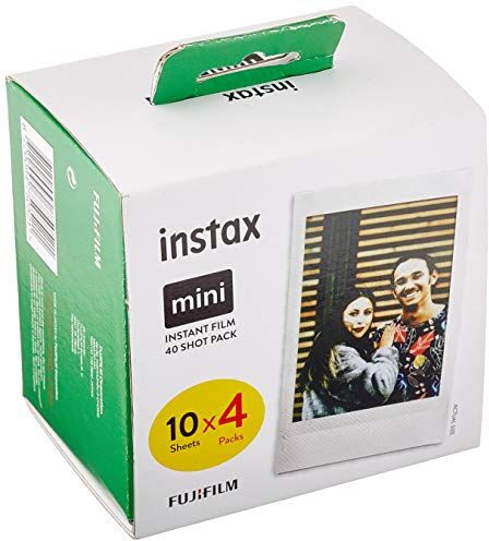 Fujifilm instax mini Film Pellicola Istantanea per Fotocamere instax mini, Formato 46x62 mm, Confezione da 10x4 Foto