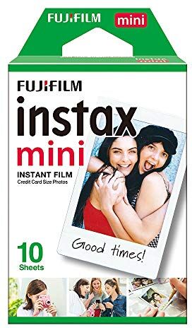 Fujifilm Instax Mini Film Pellicola Istantanea per Fotocamere Instax Mini, Formato 46 X 62 Mm, Confezione da 10 Foto, Bianco