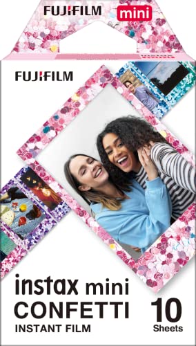 Fujifilm instax mini Film Pellicola Istantanea per Fotocamere Confeti, Formato 46x62 mm, Confezione da 10 Foto