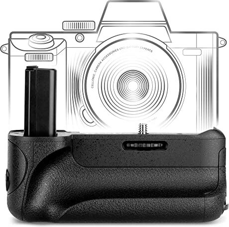 CELLONIC ® Impugnatura BG-3D Compatibile con Sony Alpha 6000, Alpha 6400 Battery Grip per Fotocamera Fotografia Verticale Multifunzione portabatterie NP-FW50