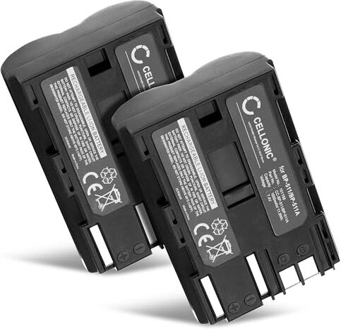 CELLONIC 2x ® Batteria BP-511-512 -514 BP-508 BP-522 BP-535 compatibile con Canon EOS 5D EOS 50D EOS 40D EOS 30D 300D EOS 20D EOS 10D PowerShot G3 G5 G1 MV730i MV700 MV630i MV600 ZR80 ZR85, 1600mAh