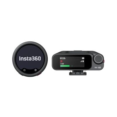 Insta360 Mic Pro (1TX + 1 RX) microfono per iPhone/videocamera/Android Microfono lavalier wireless, cattura video, Bluetooth, display E-ink personalizzabile,3 mic, microfono professionale per vlog Insta360 Mic Pro (1TX + 1 RX) microfono per iPhone/videocamera/Android Microfono lavalier wireless, cattura video, Bluetooth, display E-ink personalizzabile,3 mic, microfono professionale per vlog