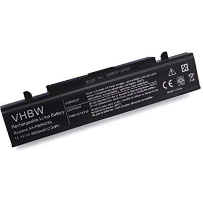 vhbw Batteria LI-IONI 6600mAh 11.1V in NERO per SAMSUNG E151, NP-P480, P230, Q318, R423 etc. sostituisce AA-PB9NC6B / AA-PB9NS6B / AA-PB9NC6W vhbw Batteria LI-IONI 6600mAh 11.1V in NERO per SAMSUNG E151, NP-P480, P230, Q318, R423 etc. sostituisce AA-PB9NC6B / AA-PB9NS6B / AA-PB9NC6W